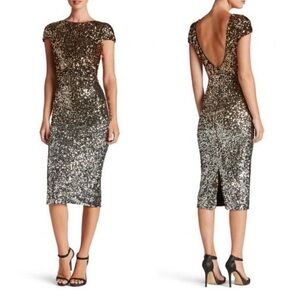Dress The Population Marcella Ombré Sequin Dress Women’s L